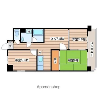 ノースシテイ21【4階】の間取り